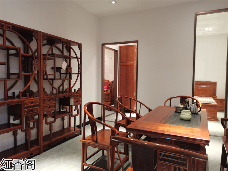 紅香閣 龍回紅 紅木家具展廳實拍
