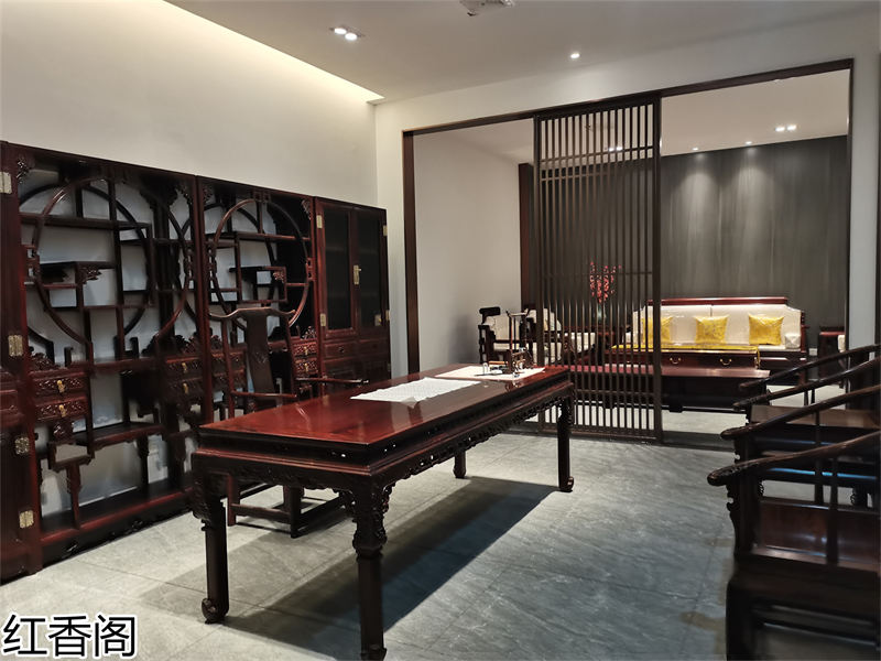 紅香閣 龍回紅 紅木家具展廳實拍