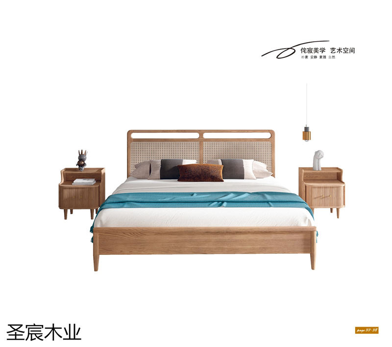 侘寂風白蠟木套房家具