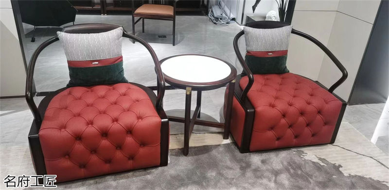 名府工匠風雅薈國潮新中式黑檀木家具展廳實拍