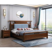 鑫亞軒家具卓越皇朝：烏金木大床9029#軟靠