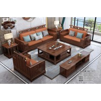 鑫亞軒家具卓越皇朝：烏金木1+2+3沙發622#冬夏兩用