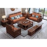 鑫亞軒家具卓越皇朝：烏金木1+2+3沙發(fā)622#