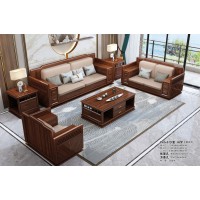 鑫亞軒家具卓越皇朝：烏金木1+2+3沙發629#冬夏兩用