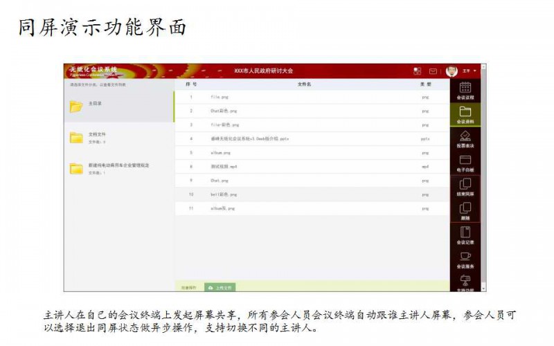 一靈智能多功能無紙化會議系統