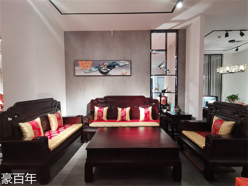 豪百年家具·企隆 東南亞紅檀/印尼花梨木家具展廳實拍