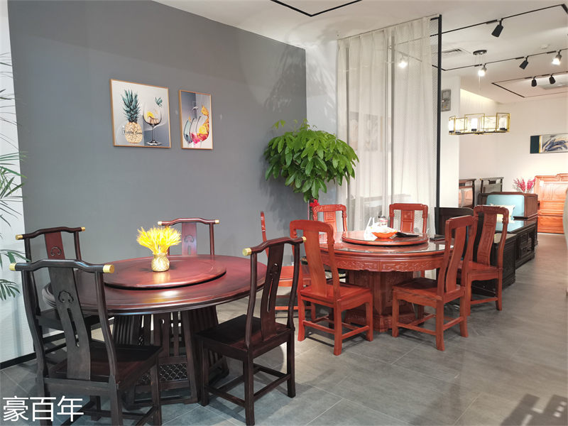 豪百年家具·企隆 東南亞紅檀/印尼花梨木家具展廳實拍