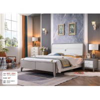 長樂家具輕奢系列：大床605#（壓紋）