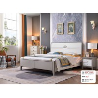 長樂家具輕奢系列：大床606#（壓紋）