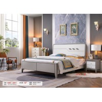 長樂家具輕奢系列：大床608#（壓紋）