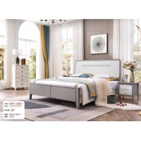 長樂家具輕奢系列：大床610#（壓紋）