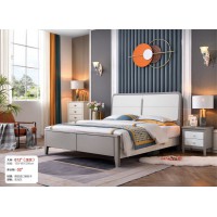 長樂家具輕奢系列：大床612#（壓紋）