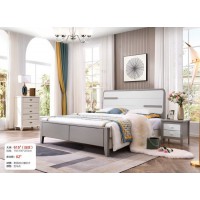 長樂家具輕奢系列：大床615#（壓紋）