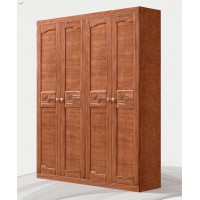 長樂家具胡桃木系列：四門衣柜A288#