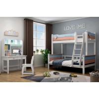 自由王國(guó)青少年兒童實(shí)木套房,南康子母床、兒童學(xué)習(xí)桌,學(xué)生公寓上下床工程定制廠家