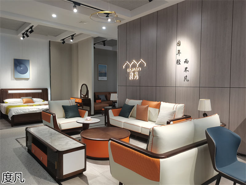 度凡 現代簡約南美黑檀木家具展廳實拍