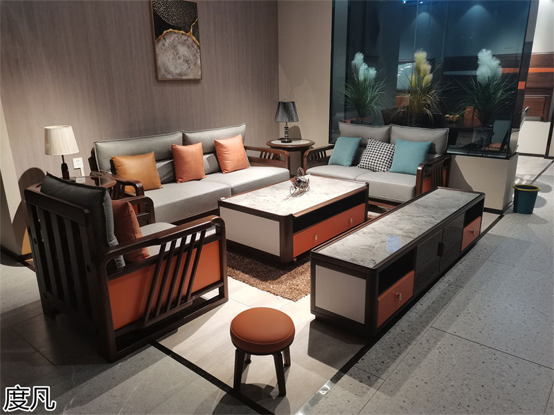 度凡 現代簡約南美黑檀木家具展廳實拍