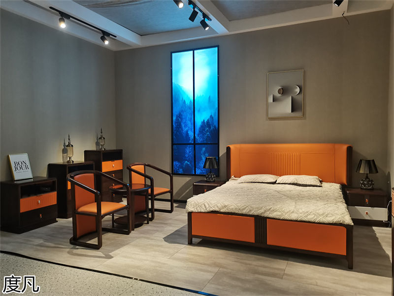 度凡 現代簡約南美黑檀木家具展廳實拍