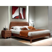 盛唐盛景·慕格意式簡奢南美胡桃木M7005大床、M7102床頭柜