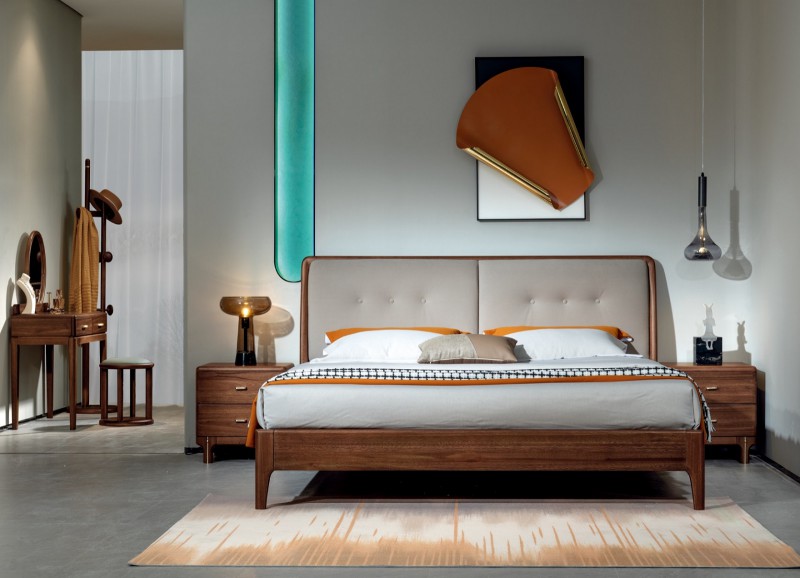 M7003大床、M7102床頭柜、M7202妝臺(tái)、M7203妝凳