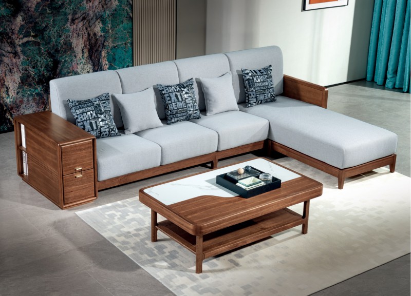 M6007轉角沙發、M6104長茶幾