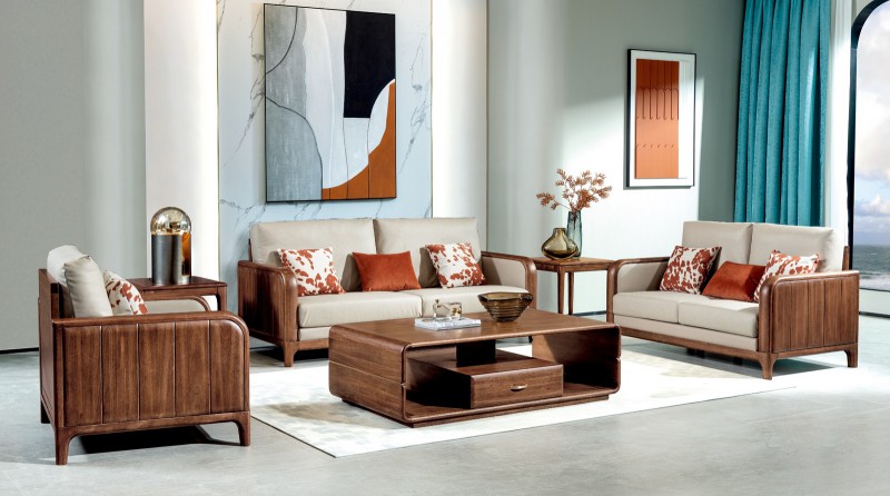 M6006沙發(fā)1+2+3、M6102長茶幾、M6202方角幾