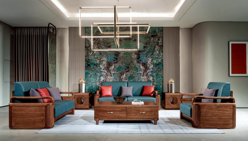 M6003沙發1+2+3、M6103長茶幾、M6201方角幾