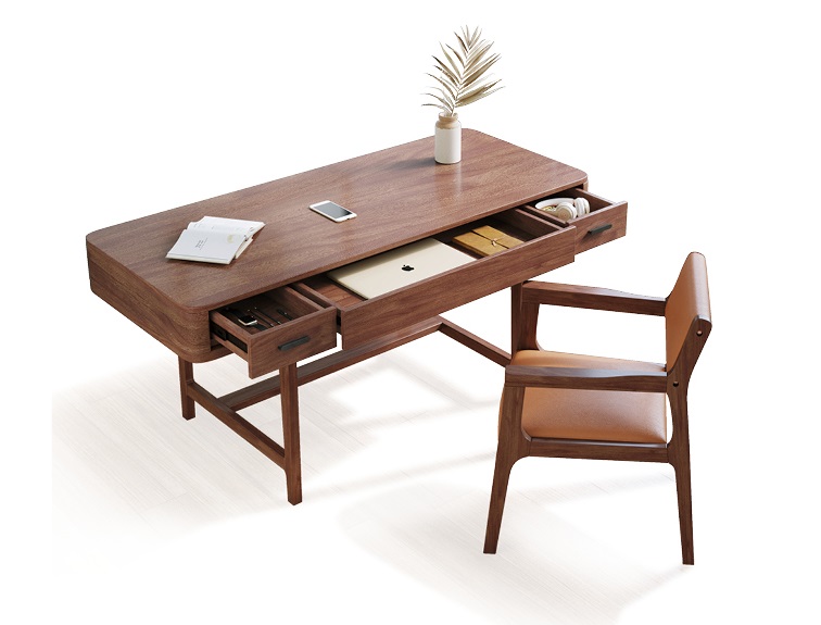 木匠空間現代簡約實木書桌S02#