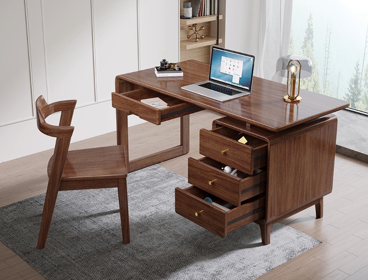 木匠空間現代簡約實木書桌S03#