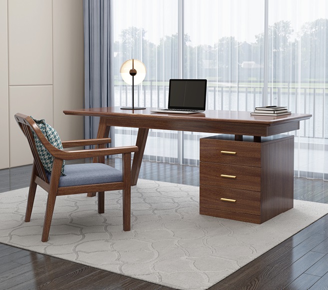 木匠空間現(xiàn)代簡(jiǎn)約實(shí)木書(shū)桌S01#