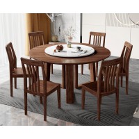 木匠空間現代簡約實木圓臺CZ08#、餐椅CY08#