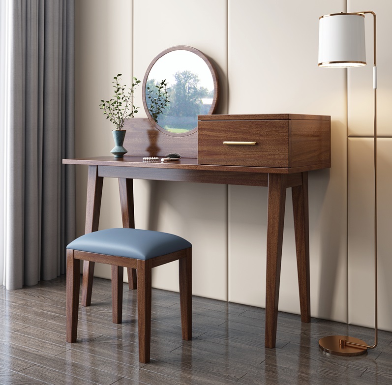 木匠空間現(xiàn)代簡(jiǎn)約實(shí)木梳妝臺(tái)ZT03#