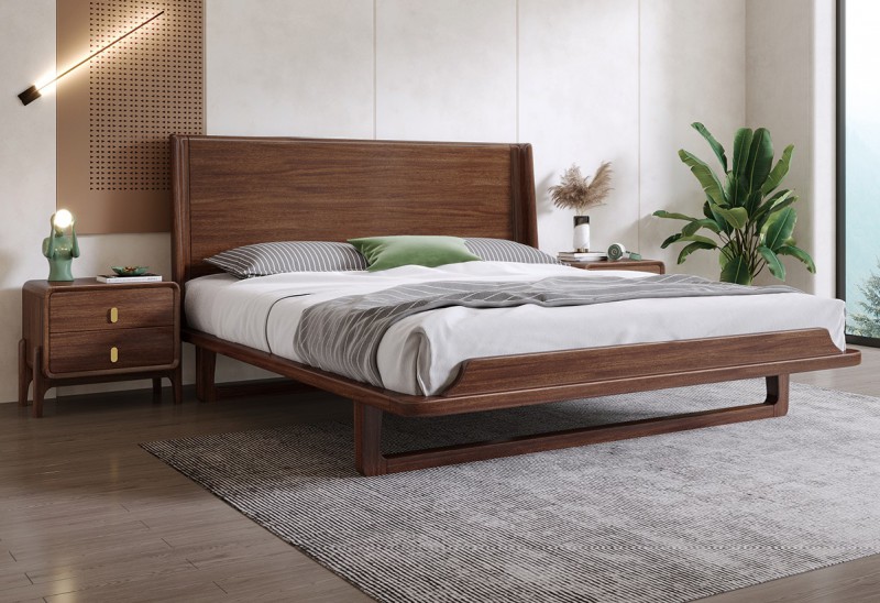 木匠空間現代簡約實木床C36#