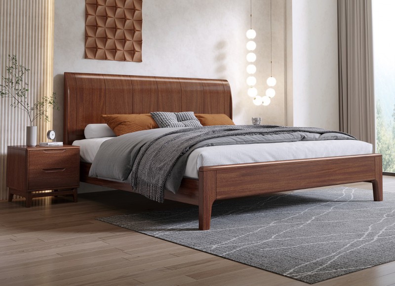 木匠空間現代簡約實木床C29#