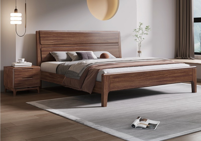 木匠空間現代簡約實木床C01#