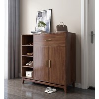 木匠空間現(xiàn)代簡約實(shí)木鞋柜