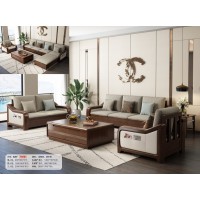 木匠空間現(xiàn)代簡約實(shí)木沙發(fā)826#
