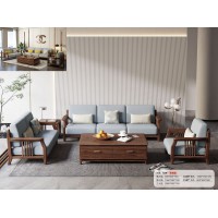 木匠空間現(xiàn)代簡約實(shí)木沙發(fā)829#