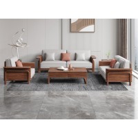 木匠空間現代簡約實木沙發802#