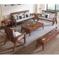 木匠空間現代簡約實木沙發801#