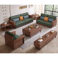 木匠空間現代簡約實木沙發808#