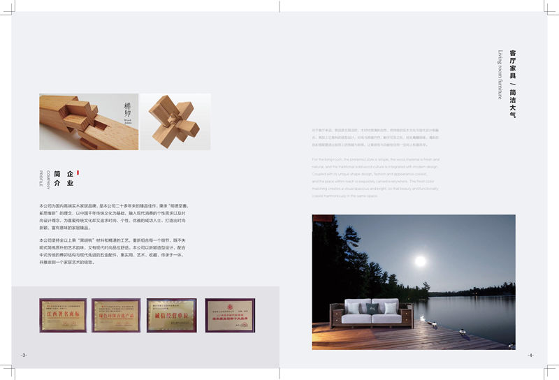 康之龍現代輕奢黑胡桃木家具