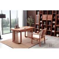 安德穩南美胡桃木木蠟油原木家具：書桌1010#、書椅1010#、書柜1001#