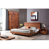 安德穩南美胡桃木木蠟油原木家具：床909#