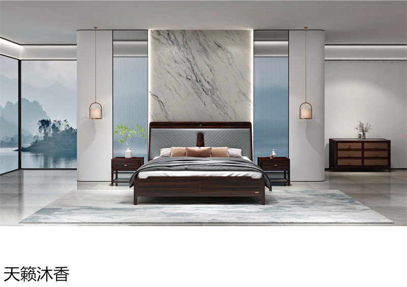 世紀(jì)豪軒·天籟沐香 蘭亭韻-悅系列時(shí)尚輕奢新中式風(fēng)格愛(ài)里古夷蘇木家具