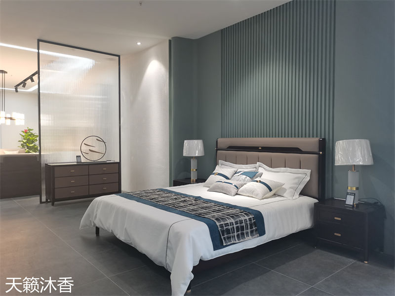 世紀(jì)豪軒&middot;天籟沐香 蘭亭韻-悅系列時(shí)尚輕奢新中式風(fēng)格愛(ài)里古夷蘇木家具展廳實(shí)拍