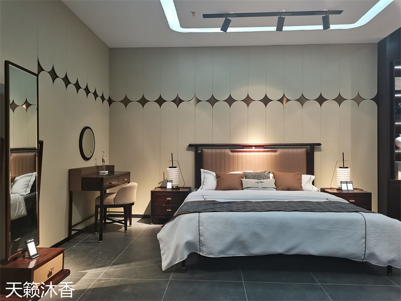 世紀(jì)豪軒&middot;天籟沐香 蘭亭韻-悅系列時(shí)尚輕奢新中式風(fēng)格愛(ài)里古夷蘇木家具展廳實(shí)拍