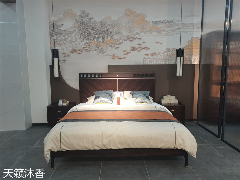 世紀(jì)豪軒&middot;天籟沐香 蘭亭韻-悅系列時(shí)尚輕奢新中式風(fēng)格愛(ài)里古夷蘇木家具展廳實(shí)拍