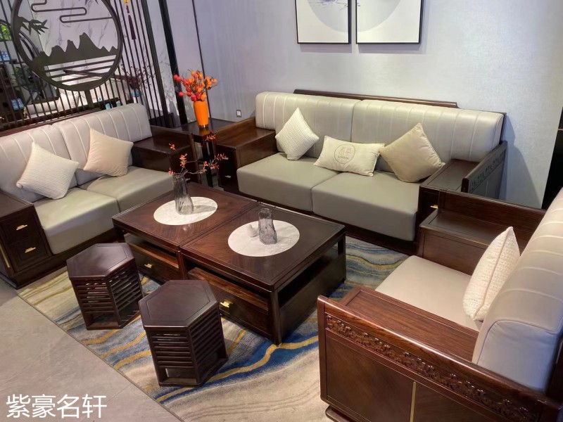 紫豪名軒家具&ldquo;素章&rdquo;新中式紅翅木家具