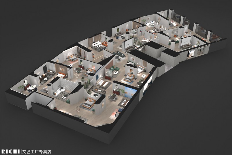 艾匠部分加盟專賣店效果圖